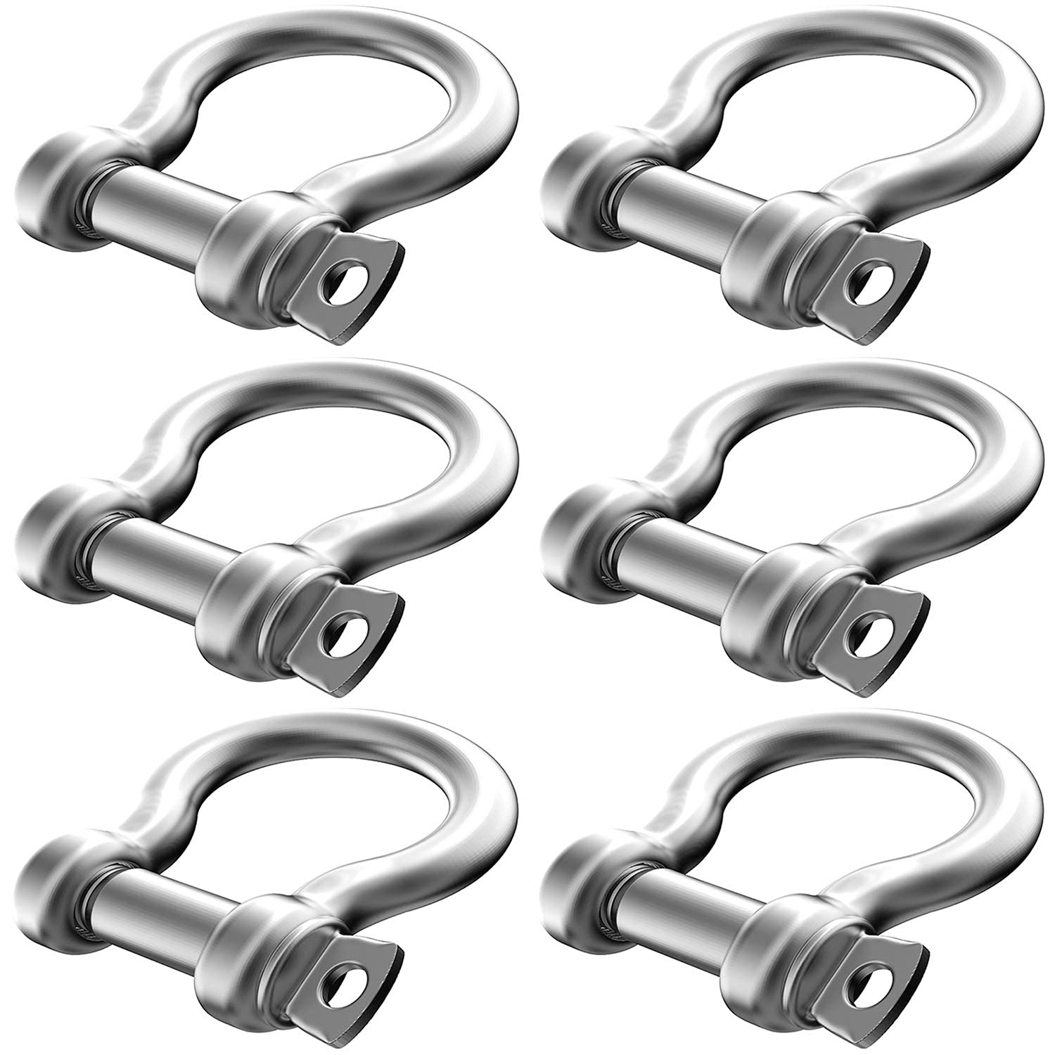 Mua 6 Pcs 3/8 Inch 304 Stainless Steel D Ring Shackles 10 mm Screw Pin