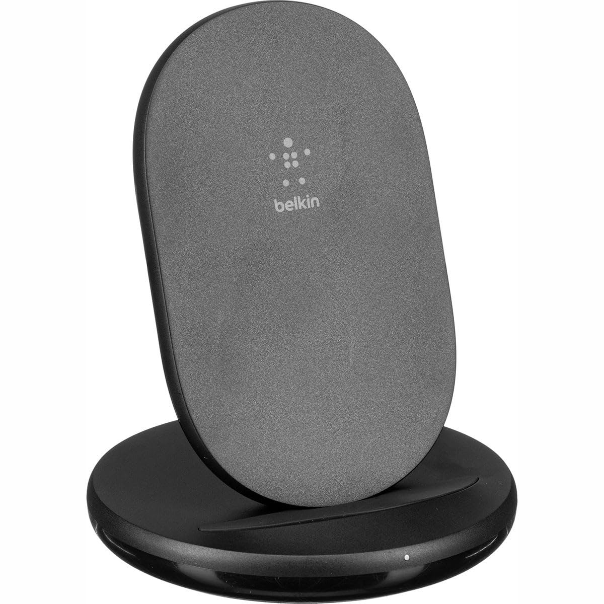 Photo 1 of Belkin Wireless Charging Stand - 15W Qi-Certified Charger Stand for iPhone, Samsung Galaxy, Google Pixel & More - Charge While Listening to Music & Streaming (Power Supply Included)