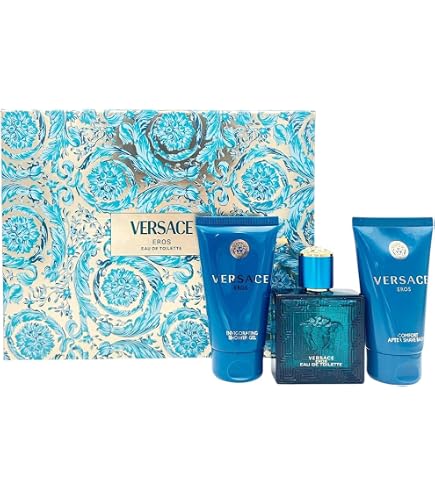 Amazon.com : Versace Eros Set: 1.7 Oz Spray, Shower Gel, and After