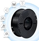 Kingroon ABS Filament 1.75mm Black 1kg +/-0.03mm 3D Printer view 2