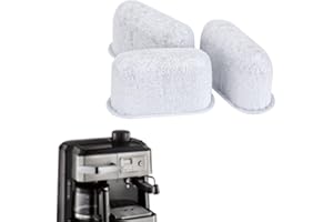 GOSKNOR 3pcs Coffee Maker Filter Replacement, Activated Charcoal Water Filter Espresso Coffee Machine Cafe Maker Carbon for Delonghi Accessories Compatible with 7313285779