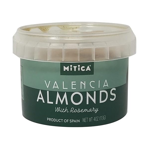 MITICA VALENCIA ALMONDS WITH ROSEMARY PREPACKED, 4 OZ