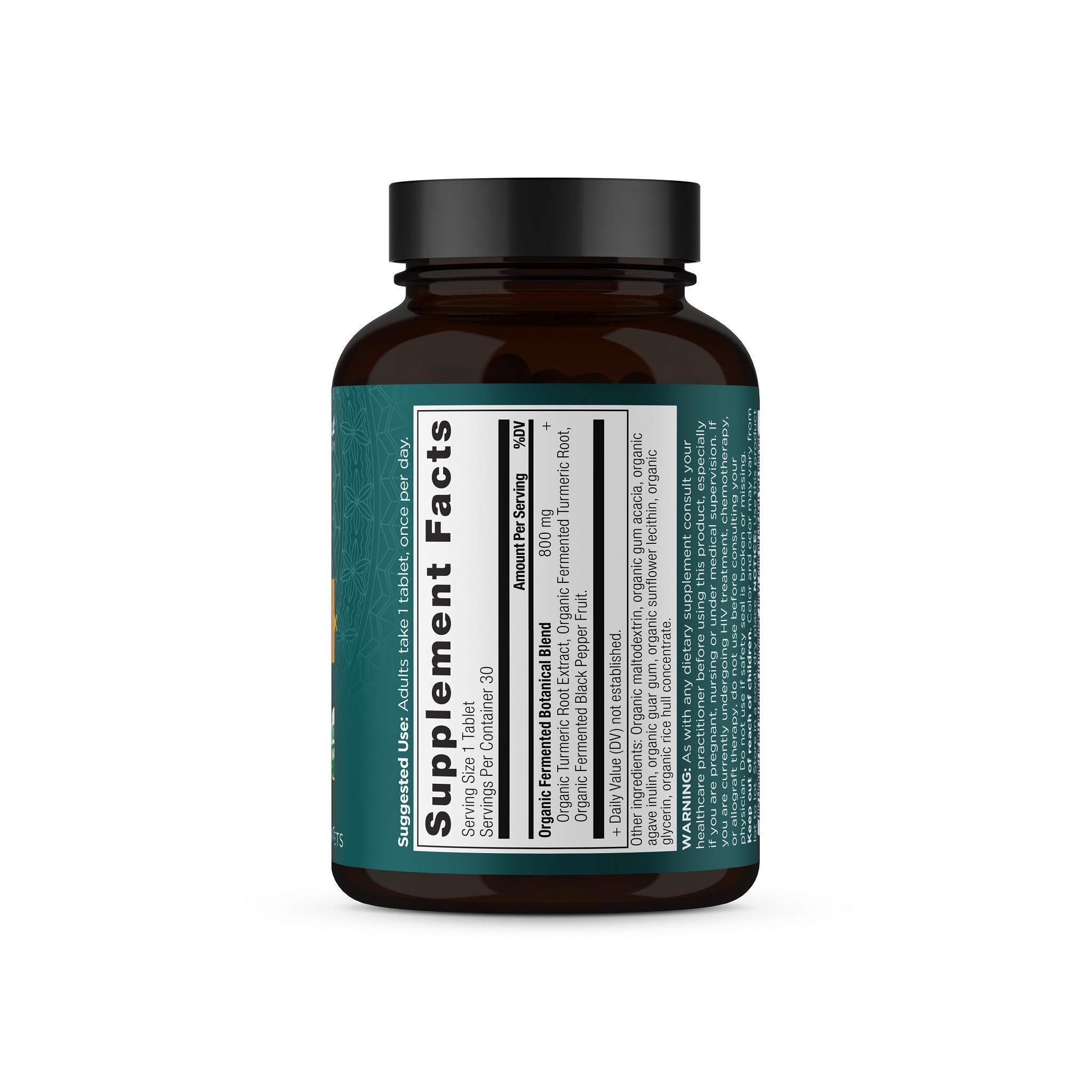 Ancient Nutrition Turmeric Capsules, Once Daily, Use as a Joint Supplement and Supports Inflammation, Gluten Free, Paleo and Keto Friendly, 30 Tablets
