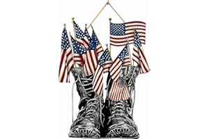 DEMONWER 4th of July Wooden Door Sign Hanging Independence Day Door Decor Patriotic American Flag Door Hanger for Independence Day Party Memorial Day Home Door Wall Decor