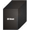 25 Sheets Black Cardstock, Thick Cardstock Paper 92lb Cardstock for Invitations, Menus, Wedding, DIY Cards Cards Making, Stationary Printing, 8.5 x 11 Inches