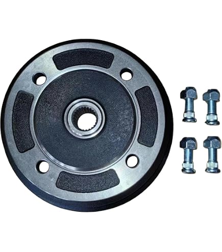 Caltric Front Brake Drum With Shoes For Kawasaki Mule 3010 (2001-2008) - Compatible With 41038-0034, 41038-1345