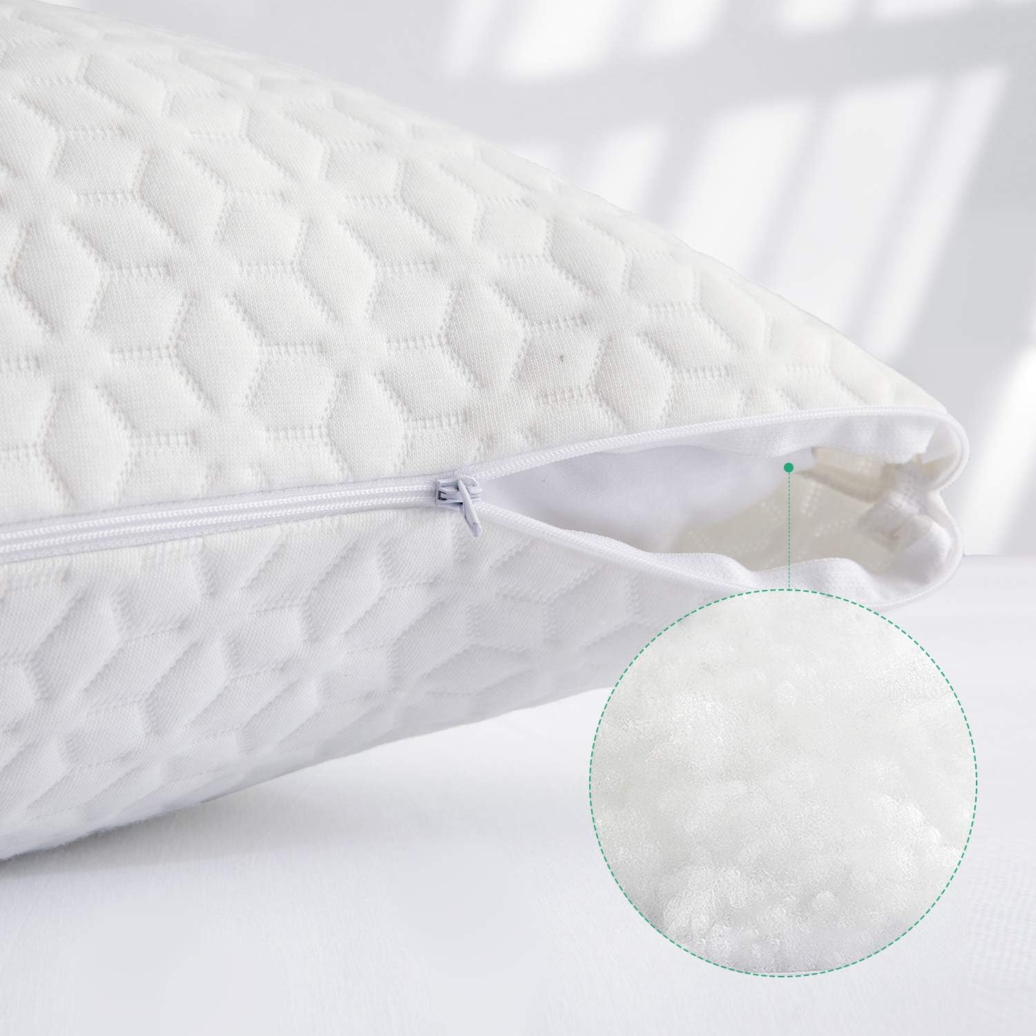 Yalamila Full Body Pillow Set for Adults, Soft Long Bed Pillow, Body Piilows Set with Pillowcase, Removable Zippered Bamboo Cover Cooling Breathable, 20x54 inch, Body Pillow Insert with Cover: Home & Kitchen