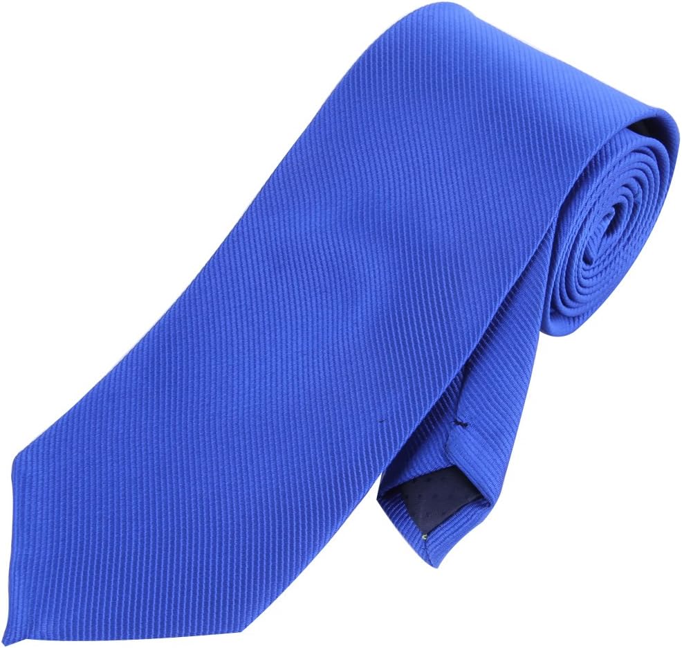 JINIU Mens Neckties Twill Solid Color 3.1" max width 55" long boxed
