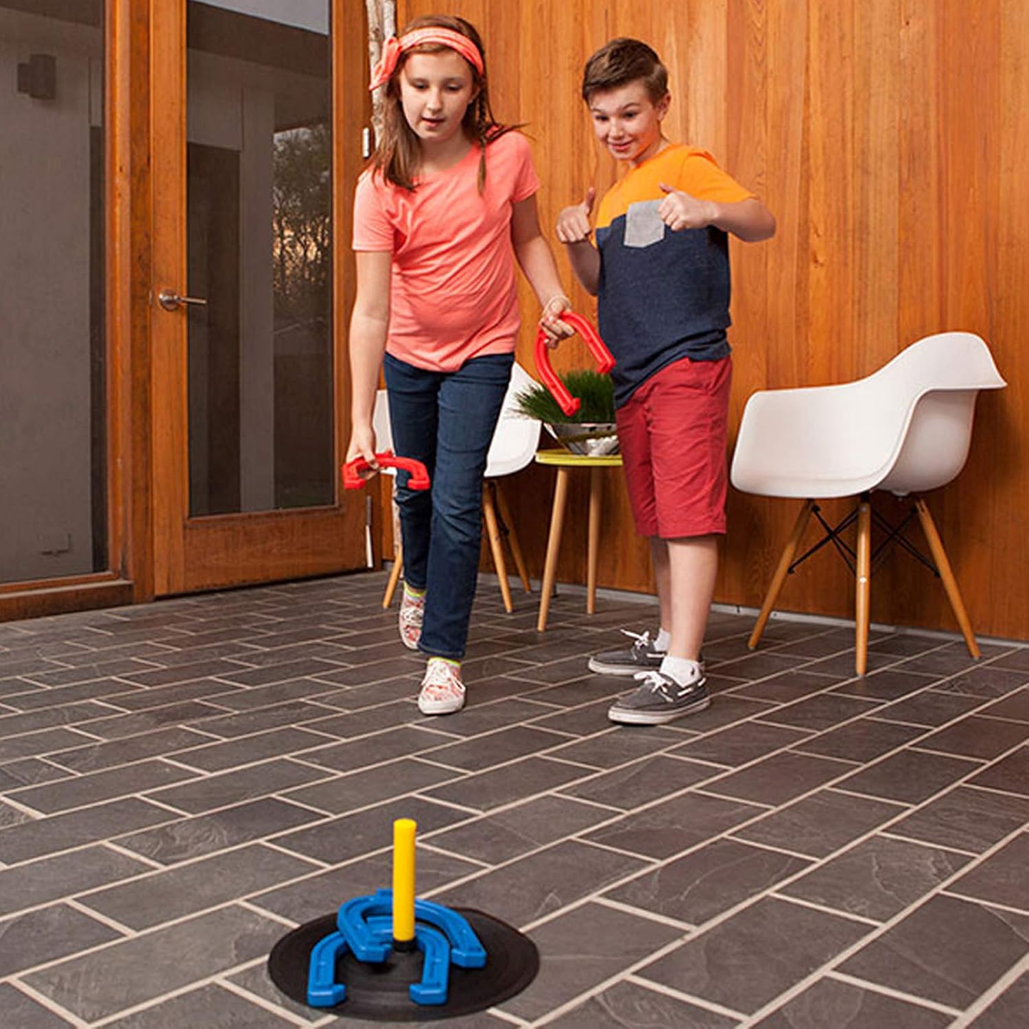 Champion Sports IHS1 Rubber Horseshoe Set : Horseshoe Games : Sports & Outdoors