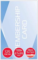 GBC 67x99mm 2x125 Micron Gloss Card Laminating Pouches Pack of 100 view 2