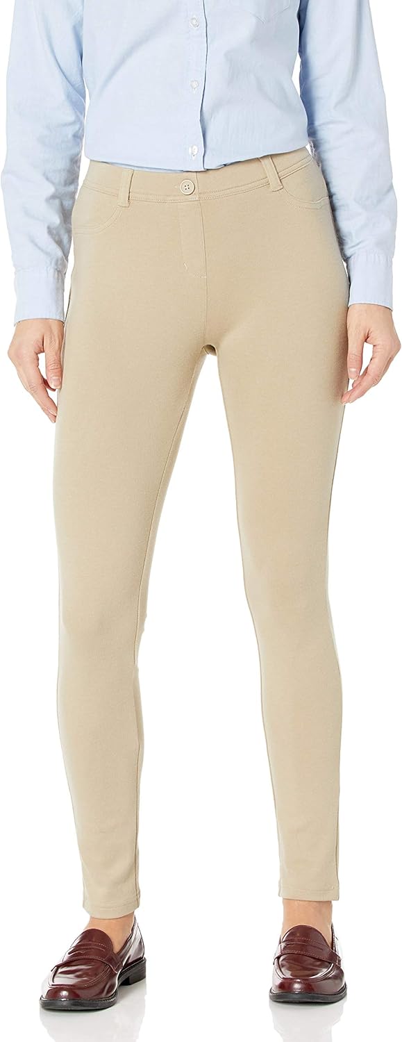 IZOD Junior's Uniform Stretch Interlock Jegging: Clothing
