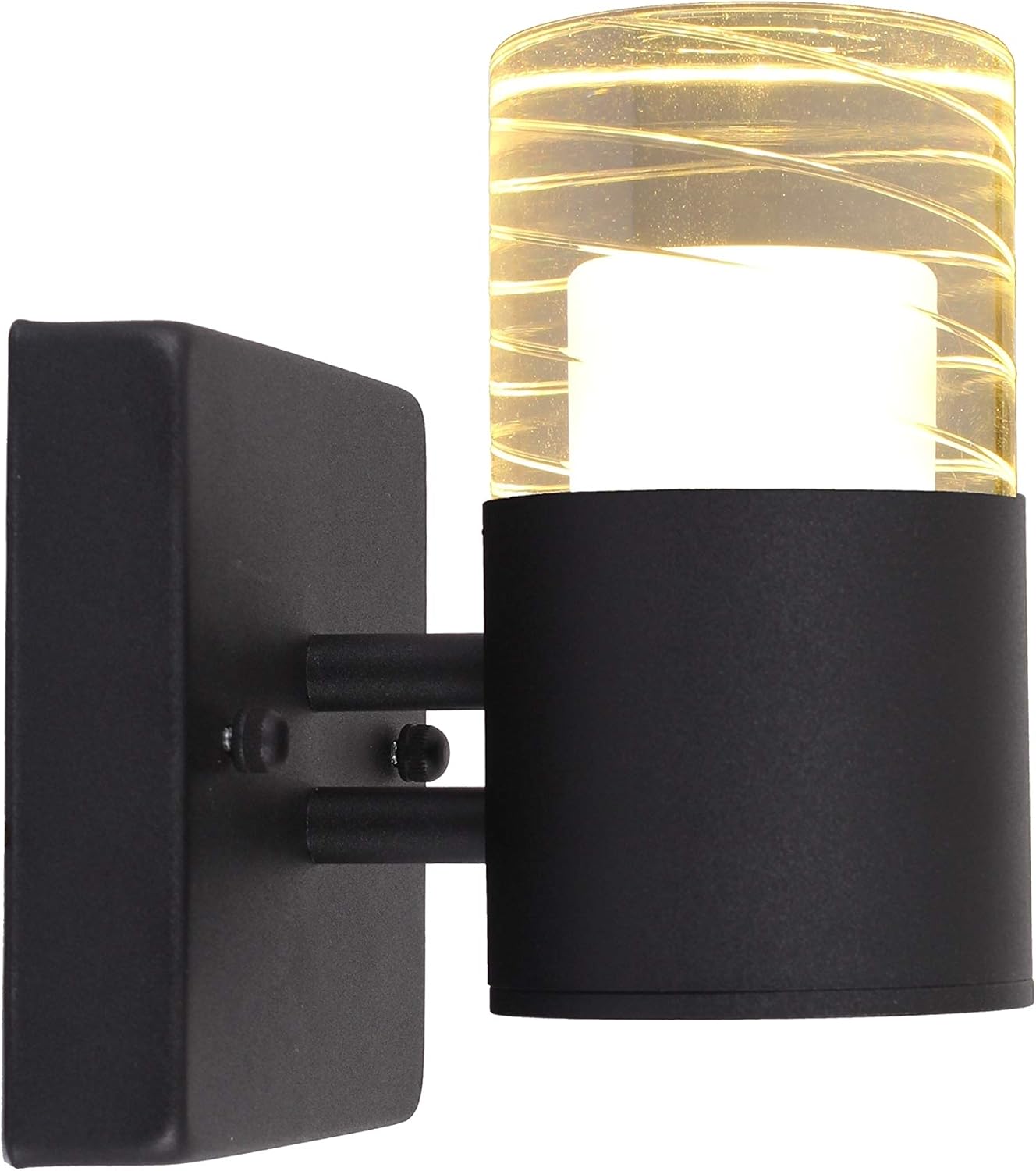 1Light Black LED Indoor/Outdoor Wall Sconce