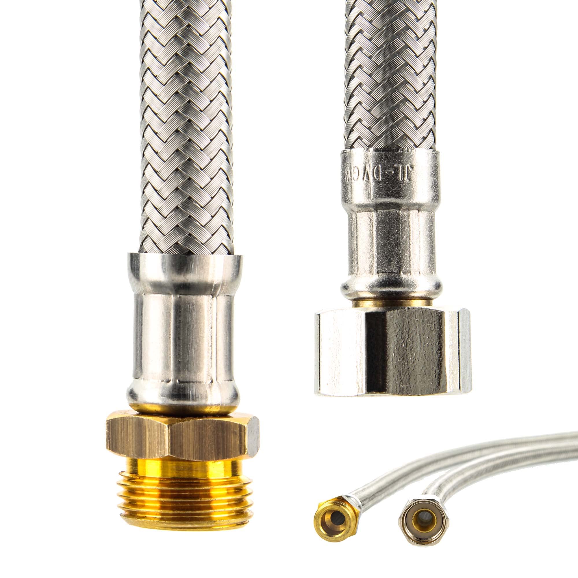 Sanitary Connection Hose Extension 3/7 Inch Union Nut x 3/8 Inch Male Thread Length 800 mm — image 1