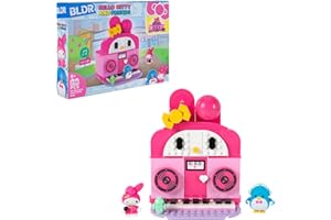 BLDR Hello Kitty and Friends My Melody’s Music Shop Building Set - Hello Kitty & Tuxedosam Minifigures - Gift for Kids and Sanrio Fans Ages 8+, 0130