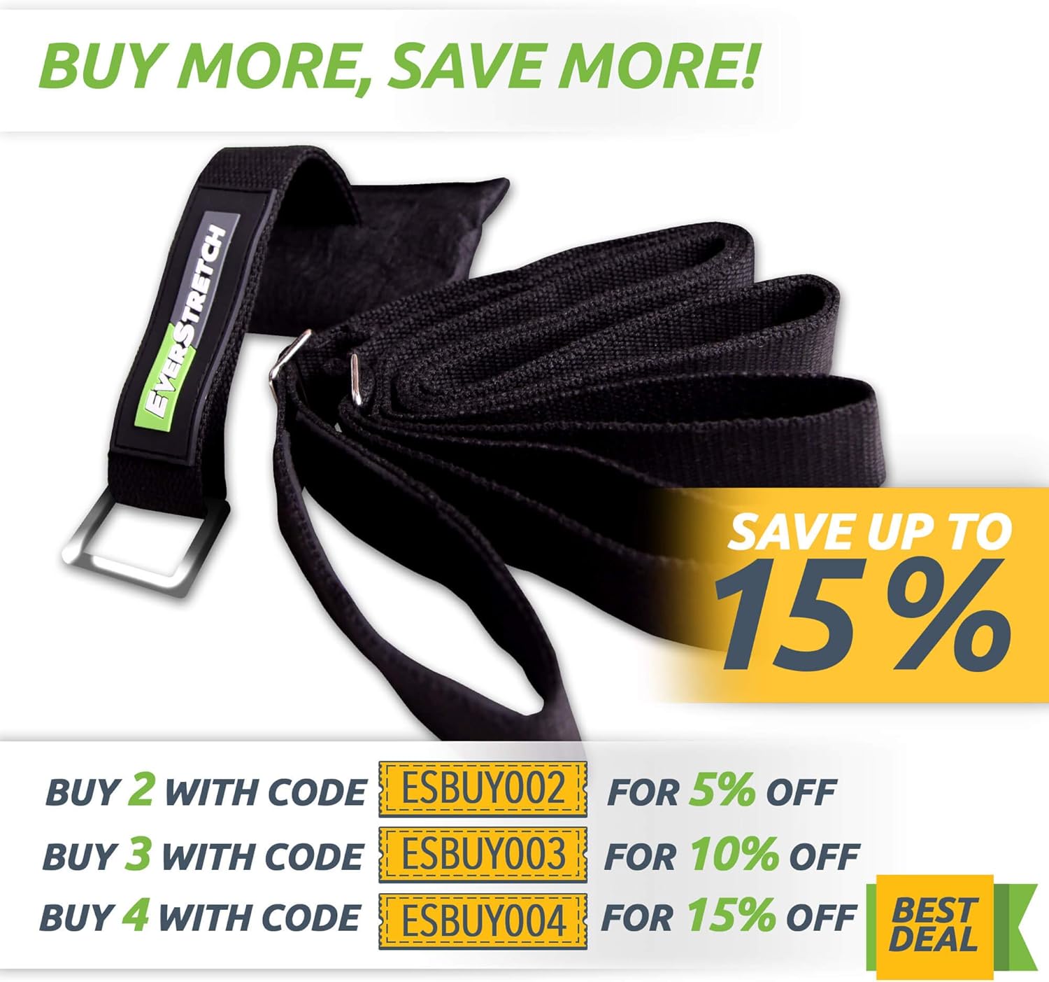EverStretch Leg Stretcher: Get More Flexible with The Door Flexibility Trainer PRO Premium Stretching Equipment for Ballet, Dance, MMA, Taekwondo & Gymnastics. Your own Portable Stretch Machine! : Sports & Outdoors