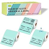 Macaron-Green 40mm x 30mm Thermal Labels Compatible for Supvan T50M Pro, Phomemo M110, 1.57''x1.18'' Label Maker Tape Refill, Weatherproof & Tear-Resistant Thermal Stickers (Green,900 Sheets)
