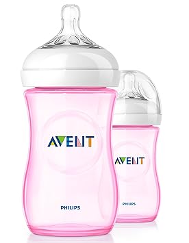 Philips AVENT SCF694/27 Naturnah Flasche, Doppelpack,rosa, 260ml
