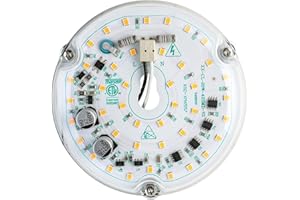 HAOLEDI 4'' 20W LED Ceiling Fan Light Retrofit Kit, Ceiling Light Replacement Module Board, White 5000K 2400LM, 120V, ETL CRI90
