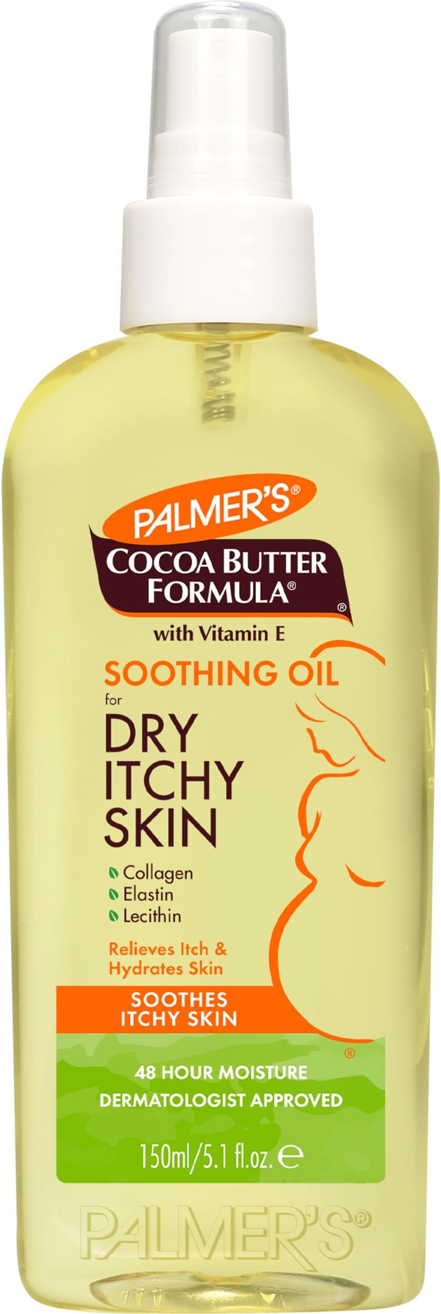 Palmer's Cocoa Butter Formula Soothing Oil Dry Itchy Skin 150ml Pregnancy Care