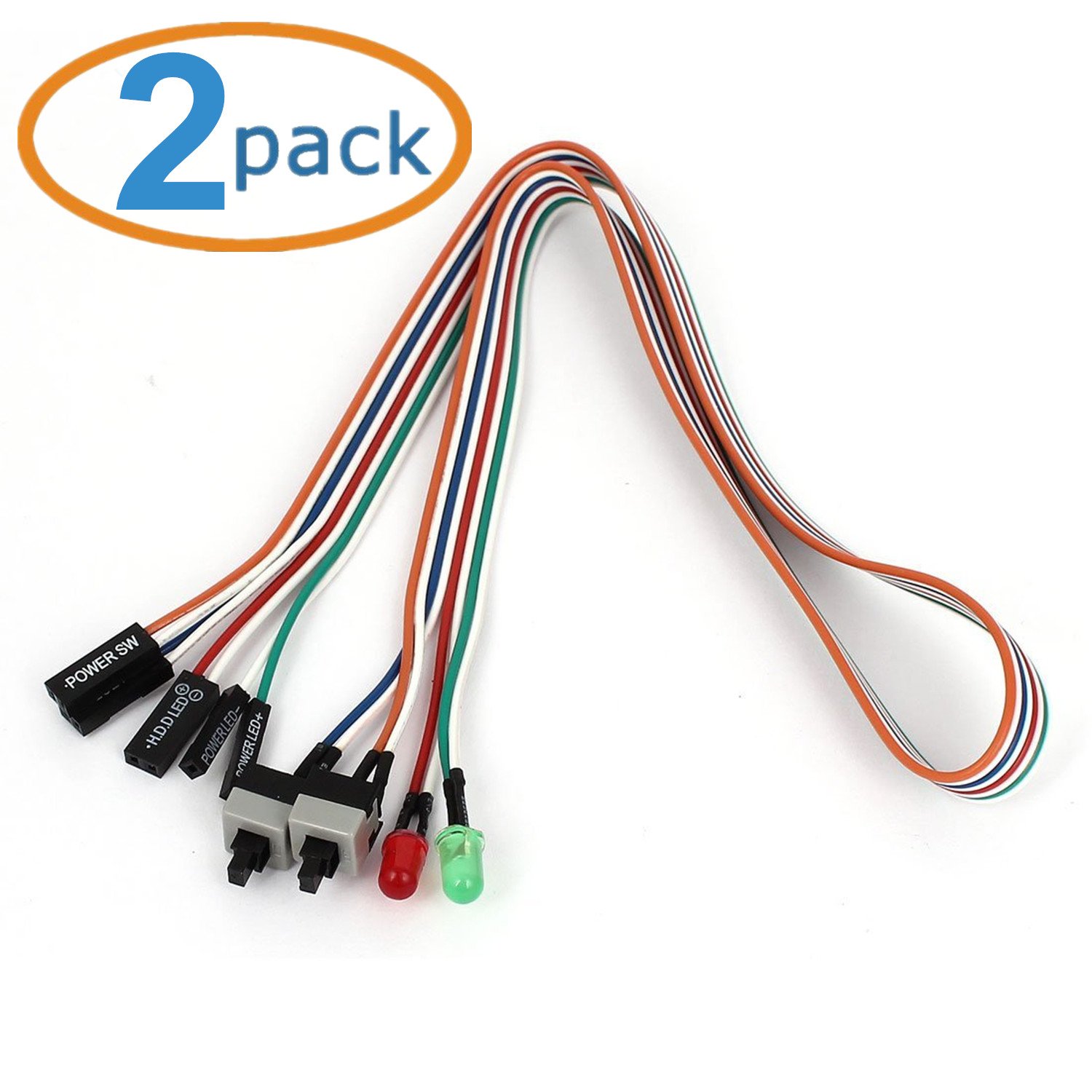 SoundOriginal Computer Case LED Light ATX Power Supply Reset HDD Switch