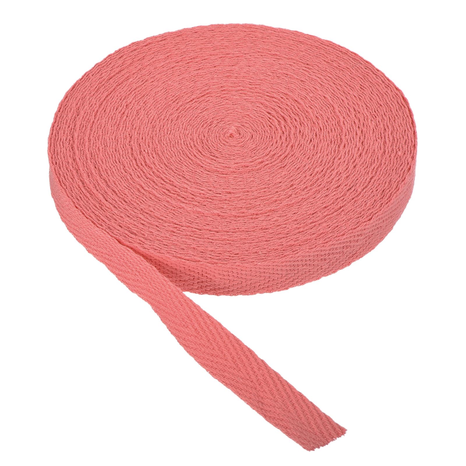 PATIKIL Cotton Twill Tape 10mm(3/8 Inch) 10 Yards Cotton Ribbon Bias Binding Tapes Herringbone Webbing Trim for Sewing Gift Wrapping Craft DIY Dark Pink - 9m