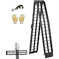 LEMNISCATE Motorcycle Ramp, 10FT Foldable Loading Ramps for Pickup Trucks, Aluminum ramps with Locking Buckle & Handle, Truck Ramps for Motorcycles, Dirt Bikes, ATV, 120"x11.6", 1PC