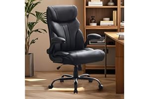Big and Tall Office Chair 500Lbs, High Back Ergonomic Computer Desk Chair with Lumbar Support, Adjustable Height & Tilt Angle
