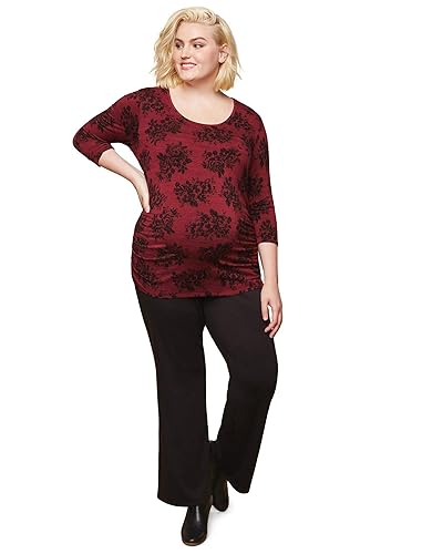 Motherhood Plus Size Secret Fit Belly Ponte Boot Cut Maternity