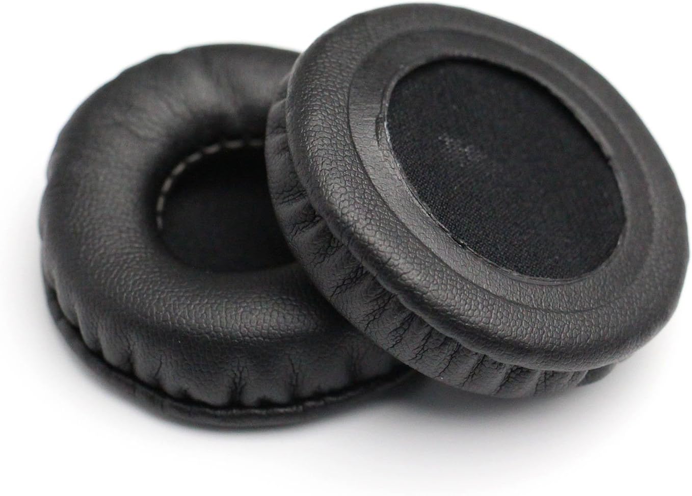 ShineCozy Premium Headphones Earpads Protein Leather Foam Ear Cushions,Headset Ear Pads Spare Replacement Parts (For Universal Size Diameter 50MM J-18) - Image 4