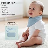 Yoofoss Baby Bibs 10 Pack Muslin Cotton Dribble Bandana Bibs 6 Layer Absorbent view 7