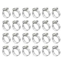 uxcell Worm Gear Hose Clamp, 24pcs