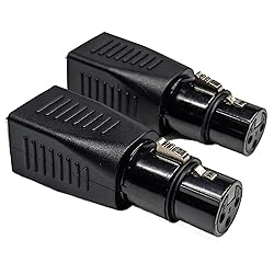 Milestock 2-Pcs RJ45 to 3-Pin XLR DMX Connector