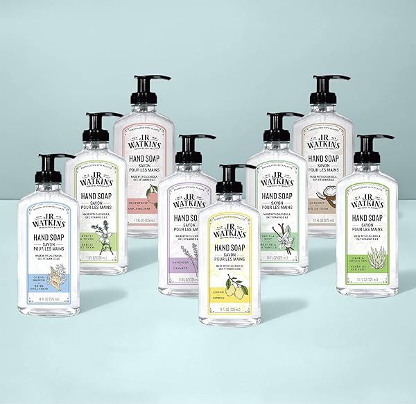 J.R. WATKINS LIQUID HAND SOAP LEMON REFILL, 34 FL OZ