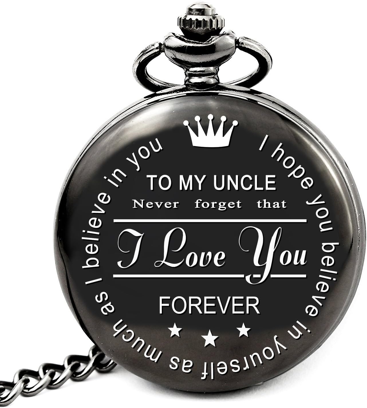 Men Gifts for Birthday Anniversary Valentines Day Graduation Fathers Day Christmas, Personalized Pocket Watch for Him