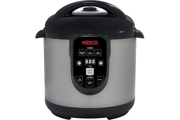 NESCO NPC-9 Smart Electric Pressure Cooker and Canner, 9.5 Quart, Stainless Steel