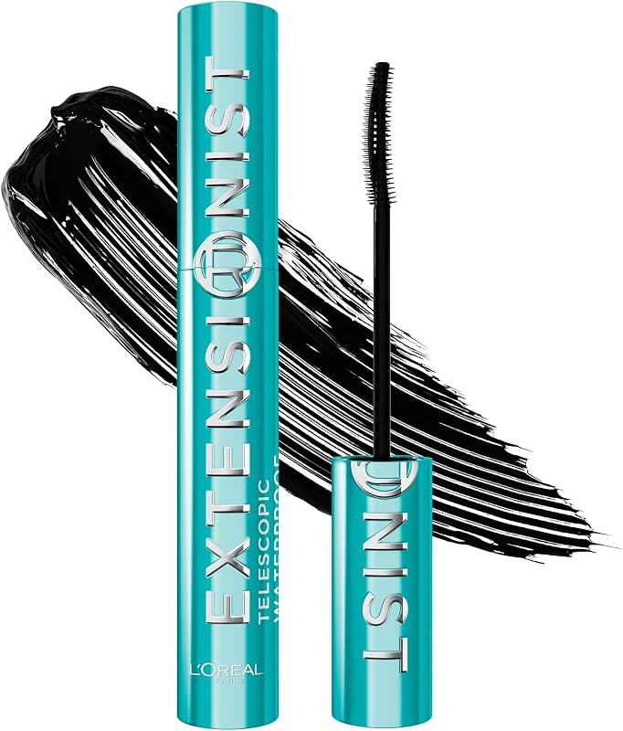 L'Oréal Paris Telescopic Extensionist Waterproof Mascara, Verlängernde, wasserfeste Wimperntusche, Farbe Schwarz, 1x 9,9ml
