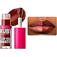 Ruby Kisses Lip Oil Booster, Hydrating Lip Gloss with Nourishing Natural Oil Blend, Jumbo Wand for Easy Application, Non-Sticky Formula (Chocolate)