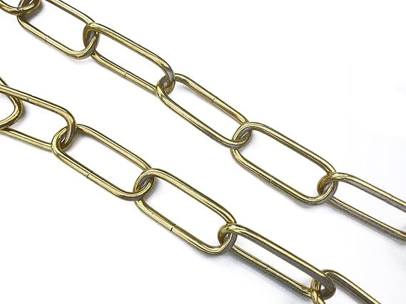 Zierkette 3m Gold Gehämmert - Eisenkette Für Deko & Lampen