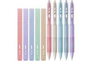 Mr. Pen- Aesthetic Highlighters and Gel Pens, 10 Pack, Pastel Colors No Bleed Bible Highlighters, Black Ink Gel Pens