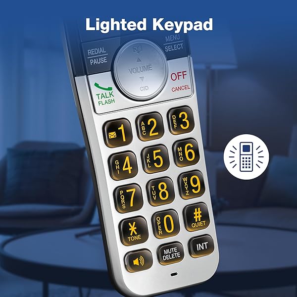 VTECH 3-HANDSET CORDLESS PHONE WITH ANSWERING MACHINE, WITH LARGE DISPLAY AND BIG BUTTONS CALLER ID, FULL-DUPLEX SPEAKERPHONE, LAST 10 NUMBER REDIAL, EASY TO USE VG232-3