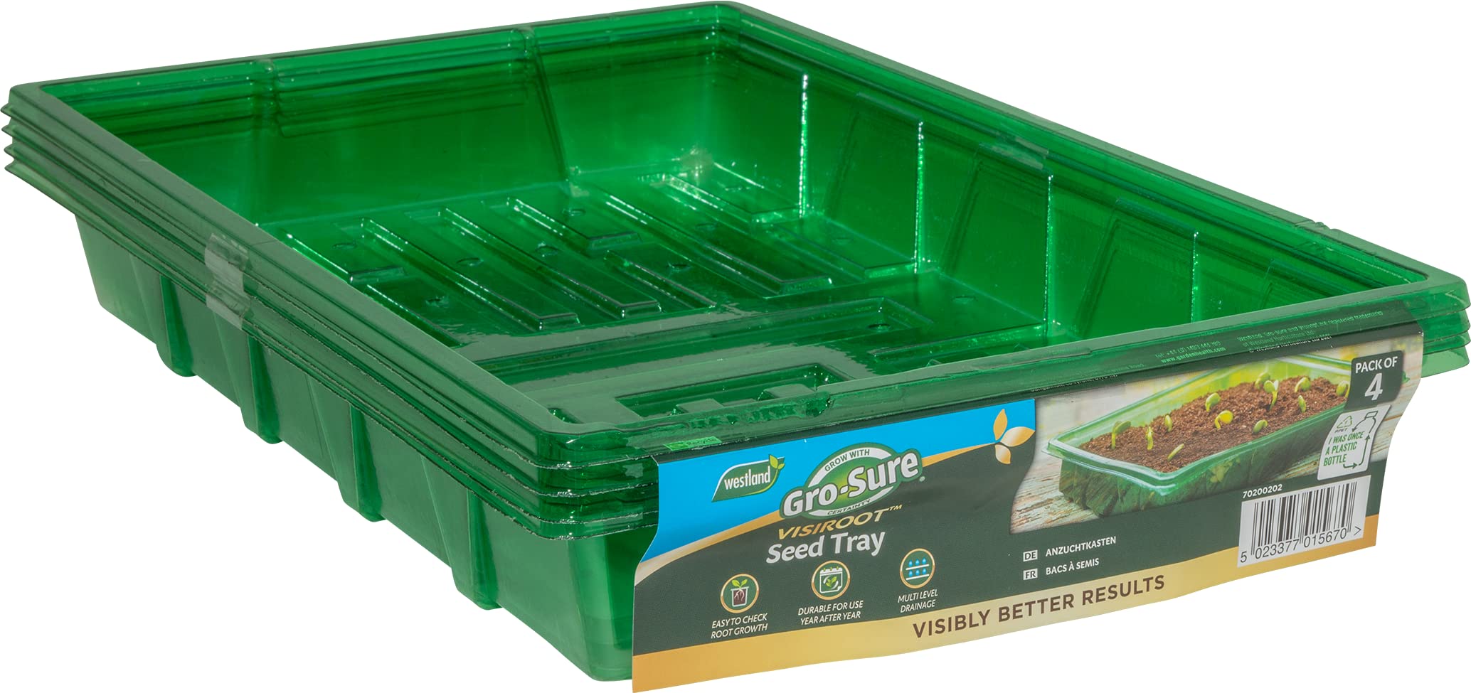 Gro-Sure Visiroot Seed Tray 4 pk