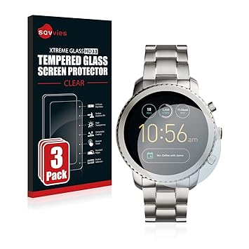 savvies Cristal Templado Compatible con Fossil Q Explorist/Q ...