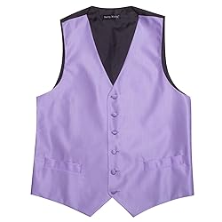 Barry.Wang Mens Suit Vest Paisley/Flower Silk