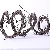 CONGZHANHH 118" Flexible Large Artificial Fake Reptile Plants Tree Branches Twigs Cherry Blossom Liana Wall Hanging Wreath Tr