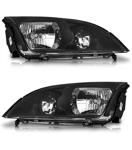 Pair Headlights For 2005-2007 Ford Focus ZX3 ZX4 ZX5 – Chrome Clear Left+Right – Superbautoparts