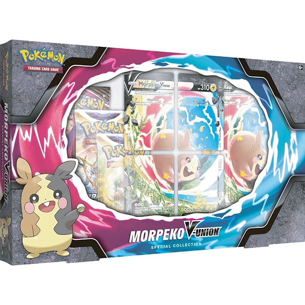 Pokémon TCG: Morpeko V-UNION Special Collection (4 Promo Cards & 4 Booster Packs)