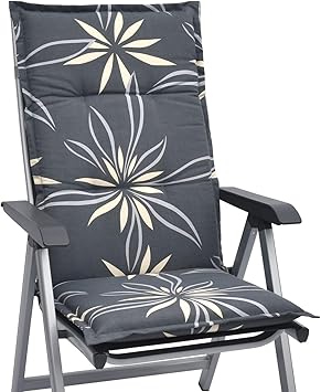 Beautissu Hochlehner Auflage Fur Gartenstuhl Loft Hl Flower 120x50x6cm Bequemes Sitzkissen Polsterauflage Uv Lichtecht Weitere Designs Amazon De Kuche Haushalt