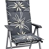 Cuscino Per Sedia A Sdraio 120x50x6cm - Grigio, Resistente Ai Raggi UV - Foto 8