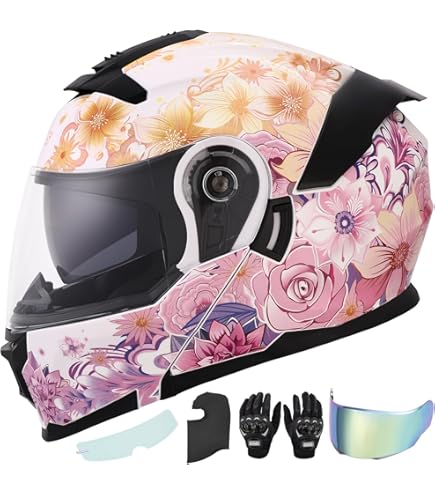 floral motorcycle helmets MotuoMr Full-Face Helmet with Rose Design – DOT Certified | Dual Visor System Bottega Veneta Backpacks for Size:6 ft Pre Rapala Wiggle Wart