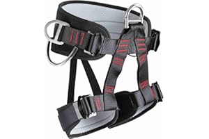 HandAcc Thicken Professional Safety Belt with Magnesium Alloy Connection Ring - Tree Climbing, Fire Rescue, Rappelling Gear